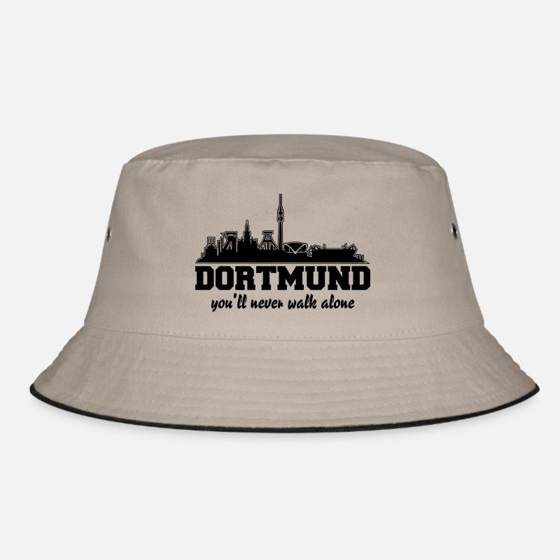 Dortmund Skyline - Bucket Hat - Khaki/Schwarz