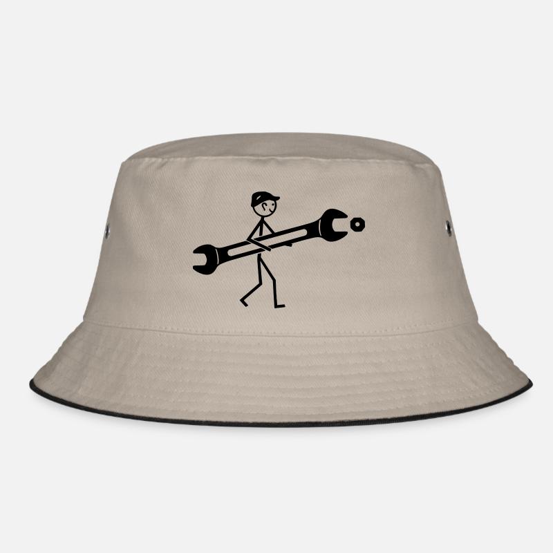 Schlosser - Bucket Hat - Khaki/Schwarz