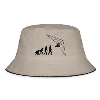 Drachenfliegen - Bucket Hat - Khaki/Schwarz - Vorne