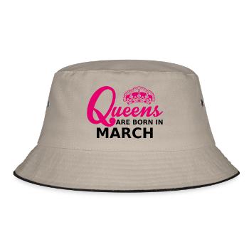 queens are born in march - Bob - kaki/noir - Devant