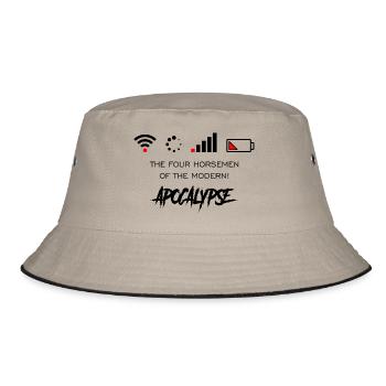 Apocalypse - WLAN - Internet - Battery off - Bucket Hat - khaki/black - Front