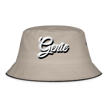 Nerd - GENIUS - Bucket Hat - khaki/black - Front
