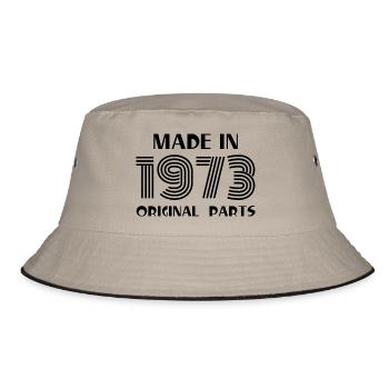 Made in 1973 All Original Parts - Bucket Hat - Khaki/Schwarz - Vorne