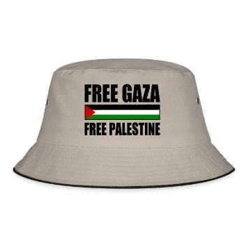 Free gaza free palestine - Bob - kaki/noir - Devant