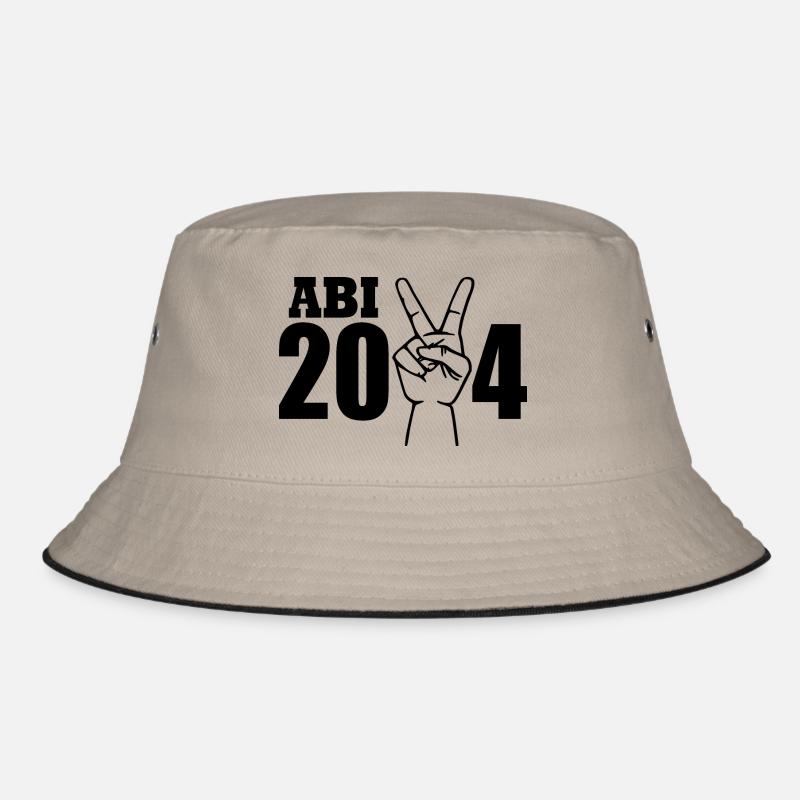 Abi 2024 - Bucket Hat - Khaki/Schwarz