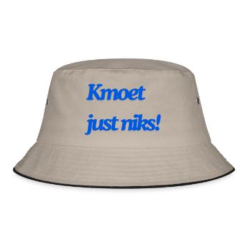 Kmoet just niks, Antwerps dialect Shirts - Bob - kaki/noir - Devant