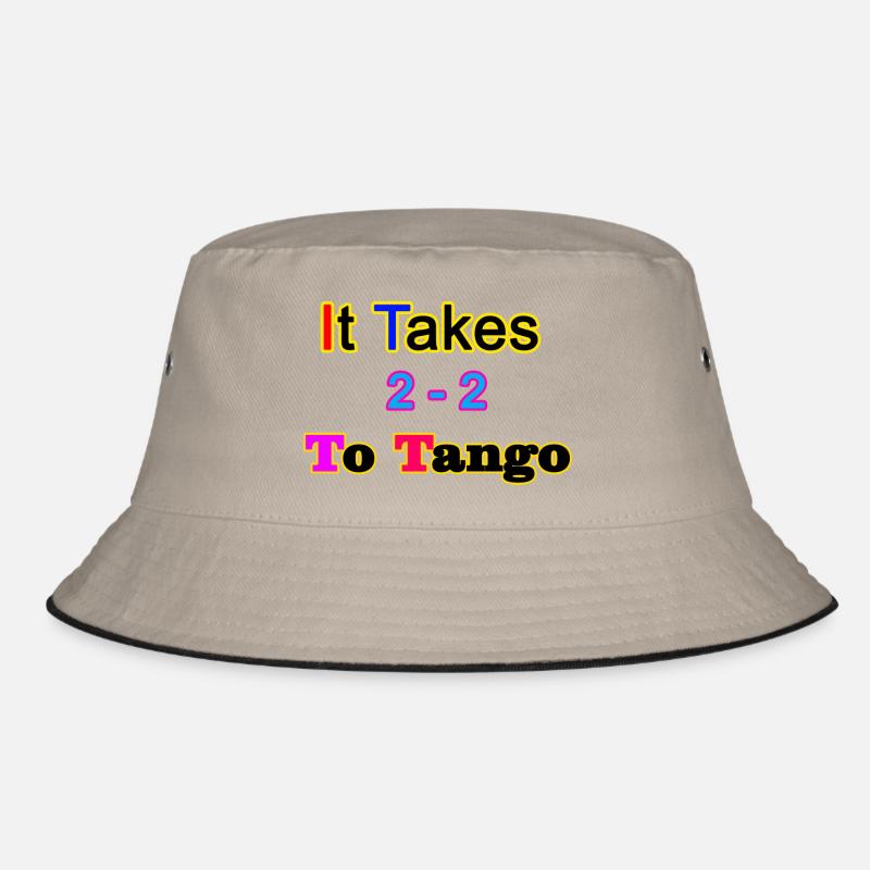 It Takes 2 to Tango - Bucket Hat - khaki/black