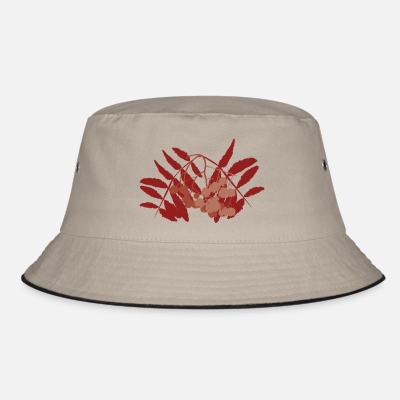Abstrakte Vogelbeere Bucket Hat