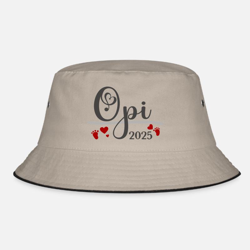 Opi 2025 - Bucket Hat - Khaki/Schwarz