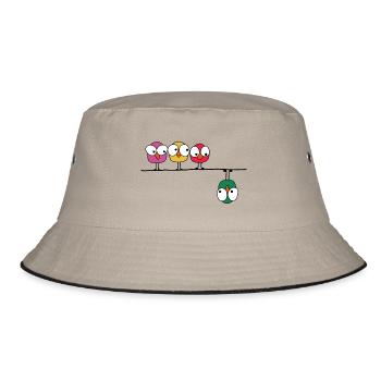 Angry birds - Bucket Hat - khaki/black - Front
