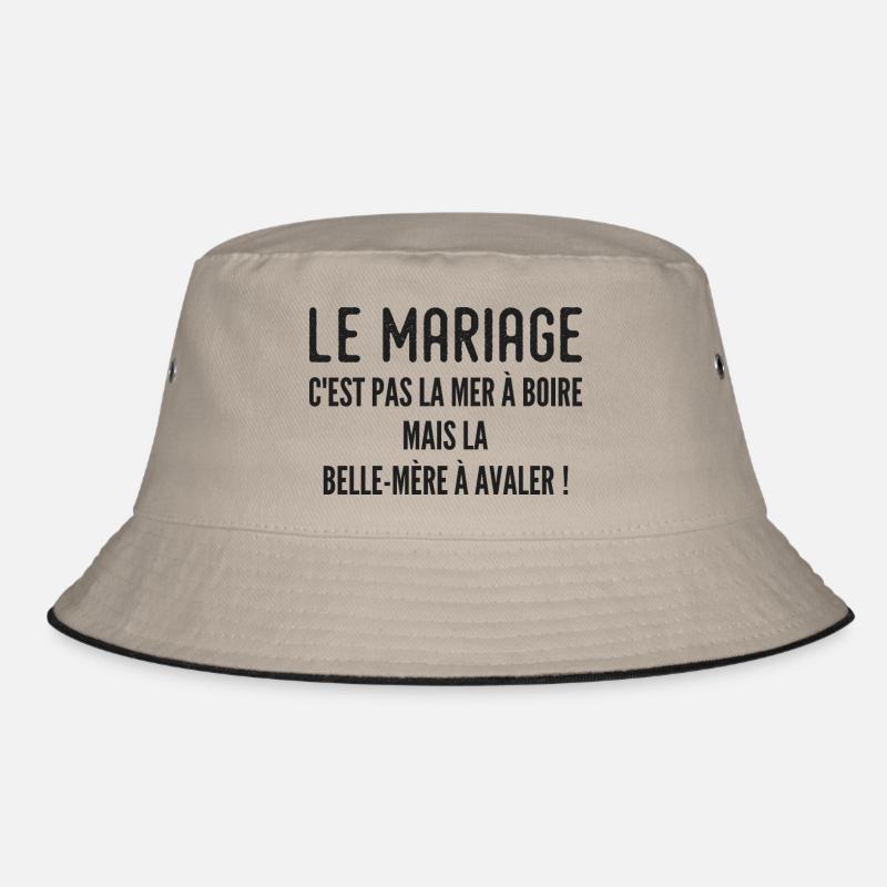Schwiegermutter Humorvolles Zitat - Bucket Hat - Khaki/Schwarz