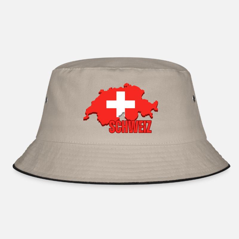Flagge der Schweiz, Schweizer Stolz Bucket Hat