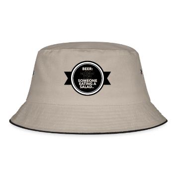 "The True Story Starter" - Bucket Hat - khaki/black - Front