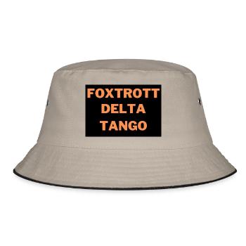 Fu** Dona**  - Bucket Hat - Khaki/Schwarz - Vorne