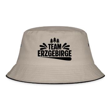 Team Erzgebirge - Bucket Hat - Khaki/Schwarz - Vorne