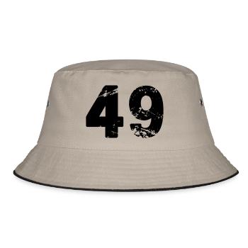 49 - Bucket Hat - khaki/black - Front
