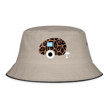 Caravane Wohnwagen Leopard Leolook Camping Retro - Bob - kaki/noir - Devant