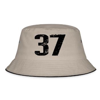 37 Number Jersey - Bucket Hat - khaki/black - Front