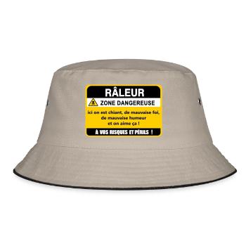 Complaining Danger Zone - Bucket Hat - khaki/black - Front