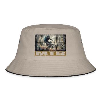 MTB - Bucket Hat - Khaki/Schwarz - Vorne