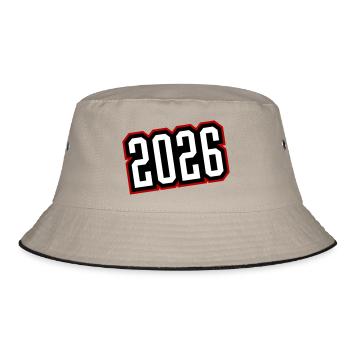 2026 - Bucket Hat - Khaki/Schwarz - Vorne