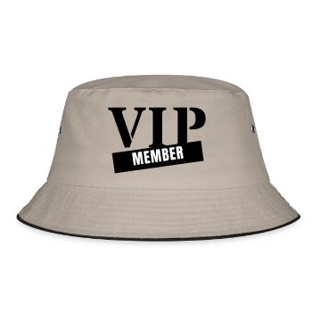VIP Member - Very Important Person Club Party - Bucket Hat - khaki/black - Front