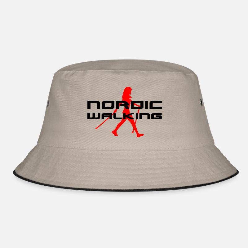 Nordic Walking - Bucket Hat - khaki/black