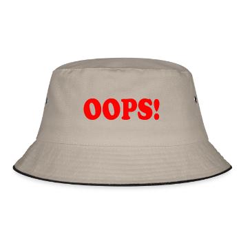 Oops - Bucket Hat - khaki/black - Front
