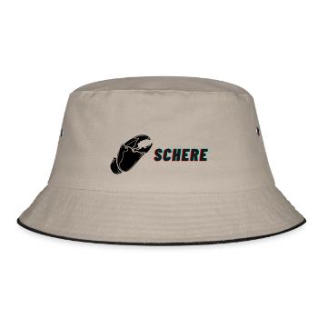 SCISSORS! - Bucket Hat - khaki/black - Front