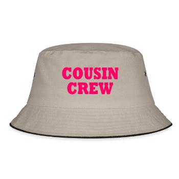cousin crew - Bucket Hat - khaki/black - Front