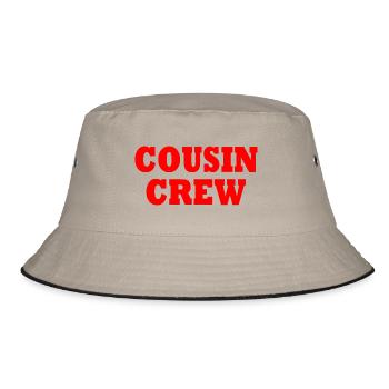 cousin crew - Bucket Hat - khaki/black - Front