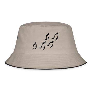 Noten - Bucket Hat - Khaki/Schwarz - Vorne