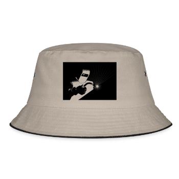 Schweisser bei der Arbeit - Bucket Hat - Khaki/Schwarz - Vorne