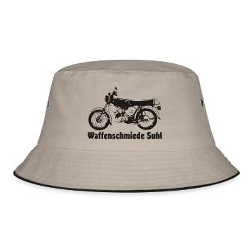 Simson S51 Waffenschmiede - Bucket Hat - Khaki/Schwarz - Vorne