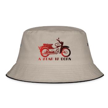 Simson Star is Born - Bucket Hat - Khaki/Schwarz - Vorne
