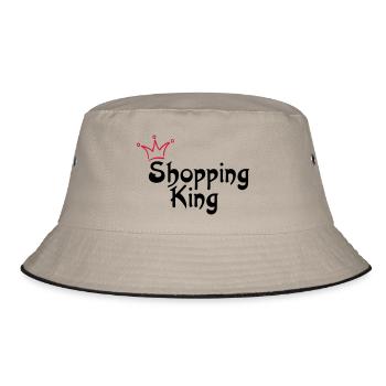 SHOPPING KING - Bucket Hat - khaki/black - Front