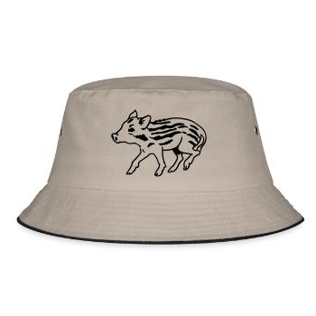Frischling - Bucket Hat - Khaki/Schwarz - Vorne
