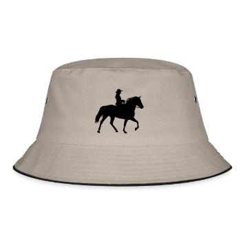 Rocky Mountain Horse Gait Tölt - Bucket Hat - Khaki/Schwarz - Vorne