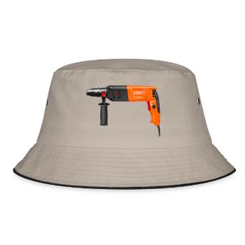 drilling machine - Bucket Hat - khaki/black - Front