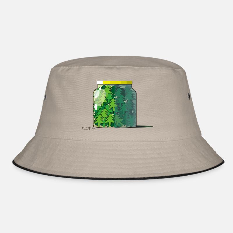 tannenglas - Bucket Hat - Khaki/Schwarz