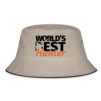 Hunter Hunting - Bucket Hat - khaki/black - Front