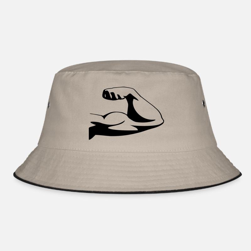 Muscle biceps upper arm Bucket Hat