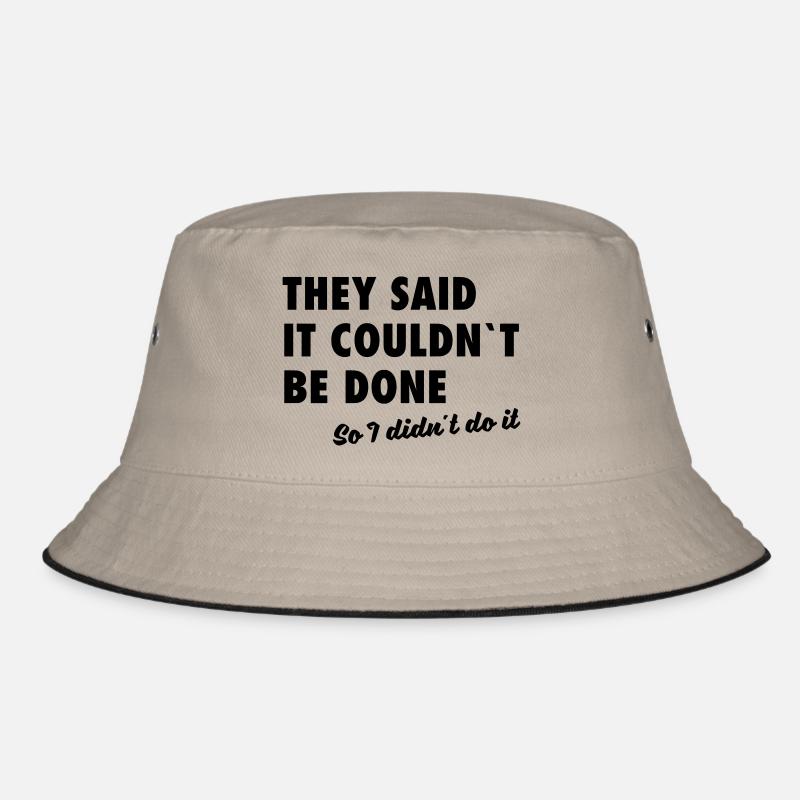 I didn´t do it - Bucket Hat - Khaki/Schwarz