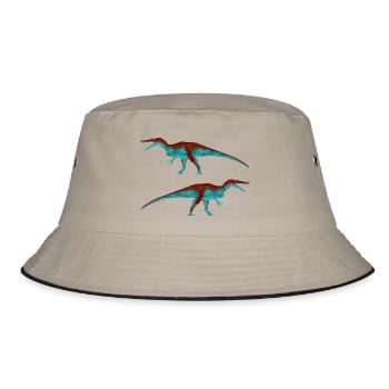 Baryonyx (klassisch) - Bucket Hat - Khaki/Schwarz - Vorne