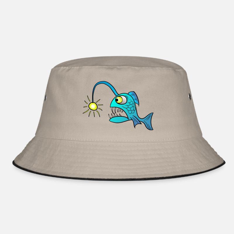 Laternenfisch Anglerfisch Bucket Hat