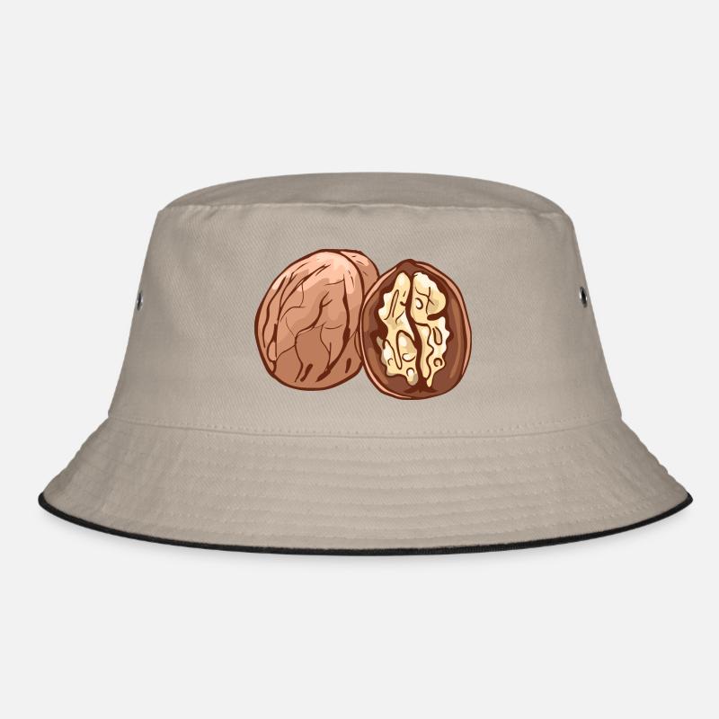 Real walnut nuts nut walnutwalnuts Bucket Hat