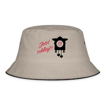 Birthday - It Goes to 13 - Bucket Hat - khaki/black - Front
