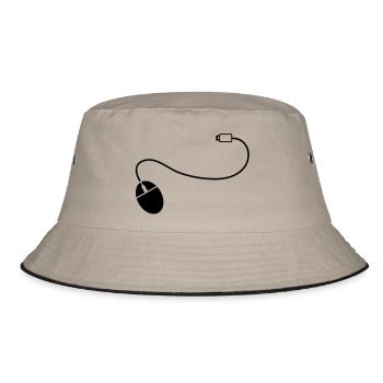 mouse_cursor__f1 - Bucket Hat - khaki/black - Front