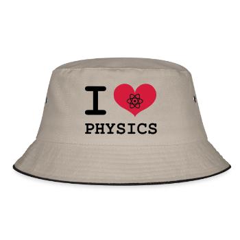 Ich liebe Physik! - Bucket Hat - Khaki/Schwarz - Vorne