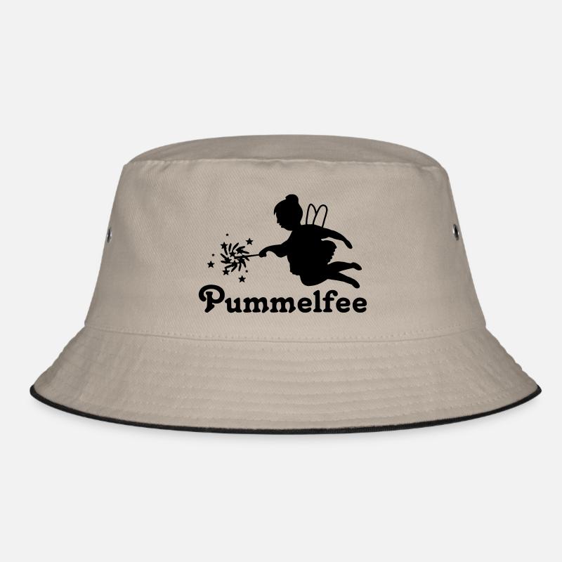 elfe_fee_pummelfee - Bucket Hat - Khaki/Schwarz